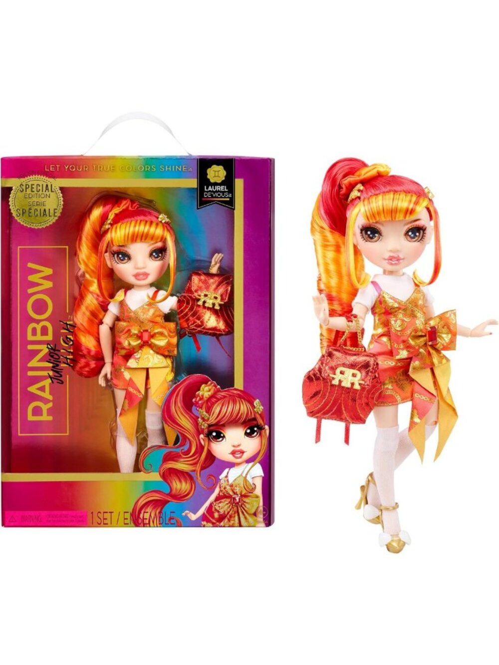 Special Edition 9" Posable Fashion Doll with Accessories & Backpack - Kids Toy